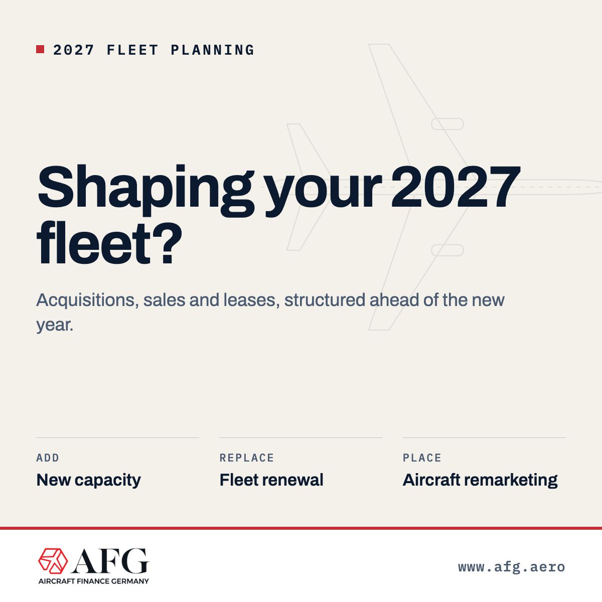 Aircraft Finance Germany ad