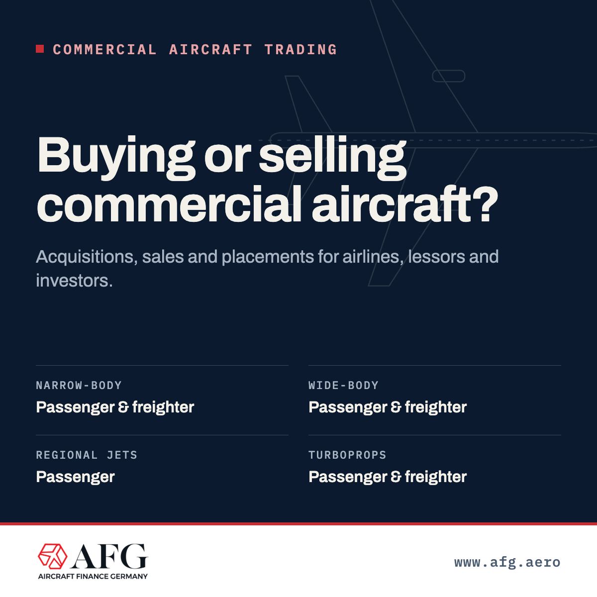 Aircraft Finance Germany ad