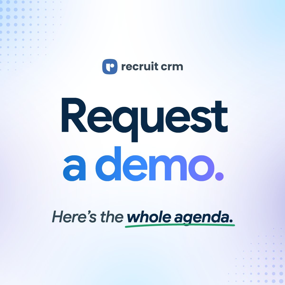 Recruit CRM ad