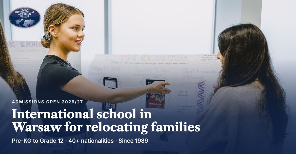 International American School of Warsaw ad