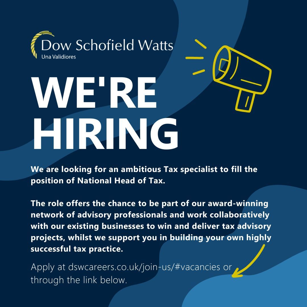 Dow Schofield Watts ad