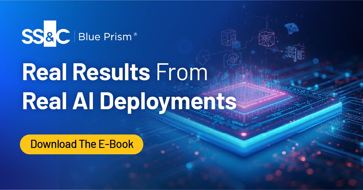 SS&C Blue Prism ad