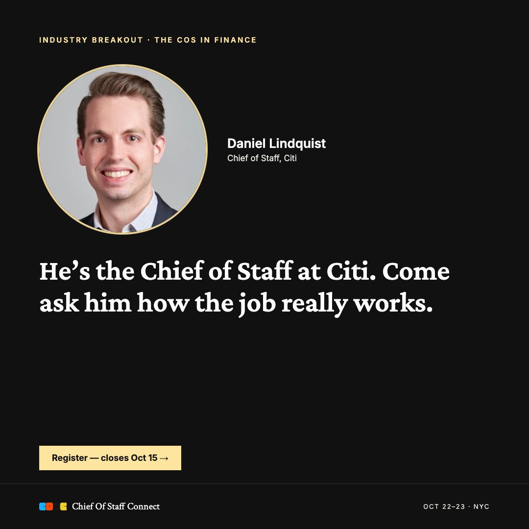 Chief of Staff Network ad