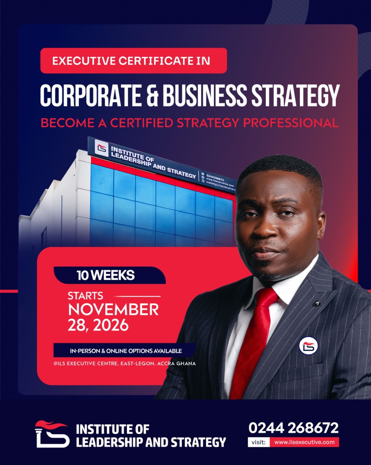 INSTITUTE OF LEADERSHIP AND STRATEGY ad