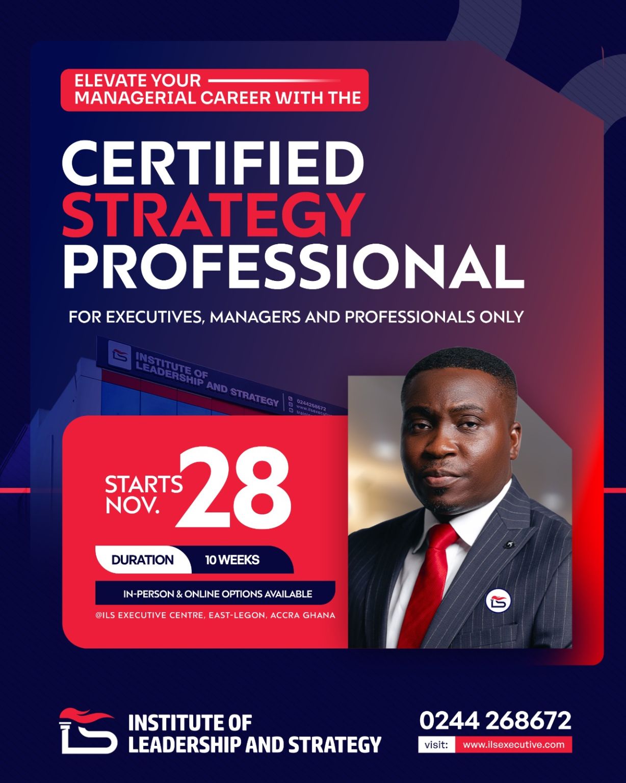 INSTITUTE OF LEADERSHIP AND STRATEGY ad
