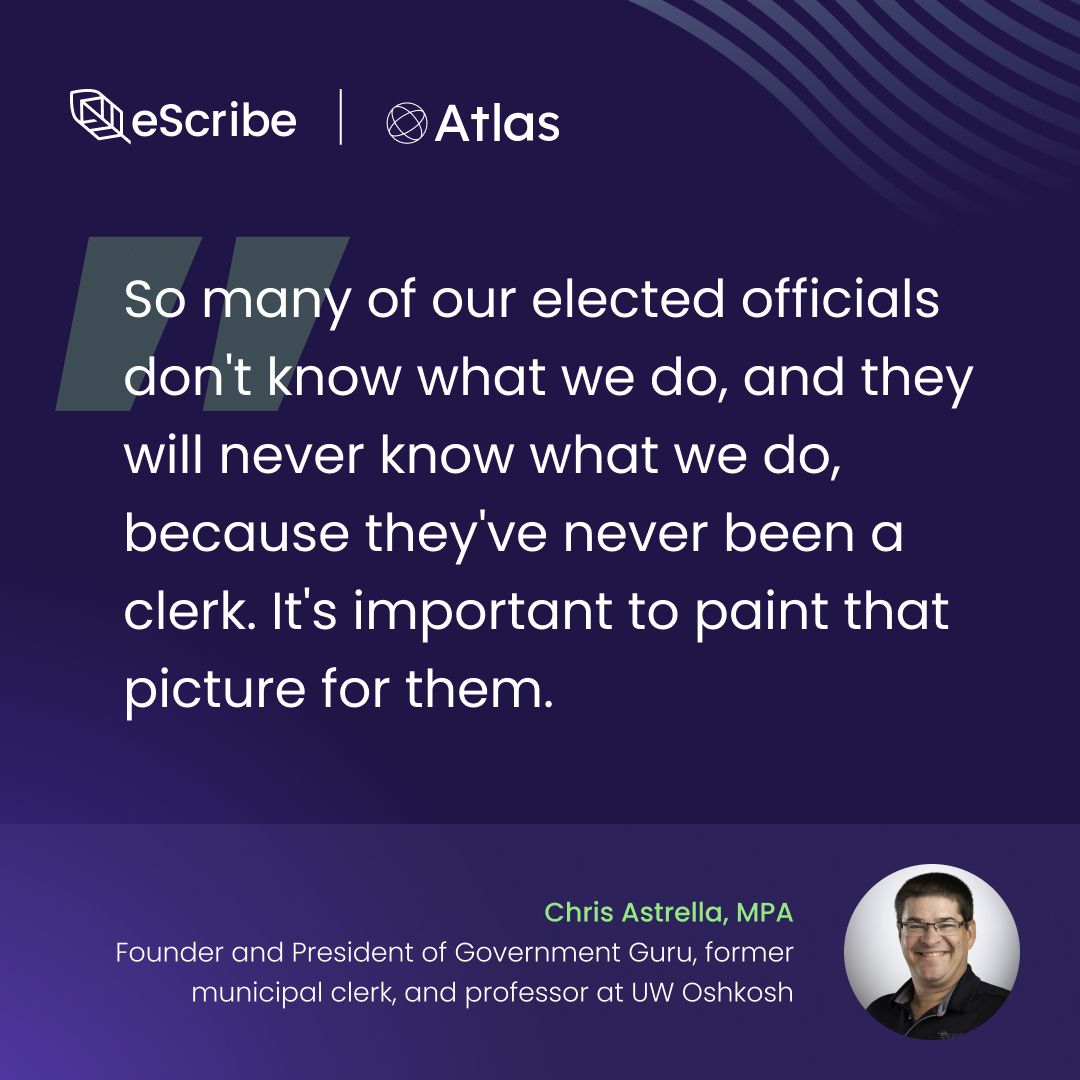 eScribe ad