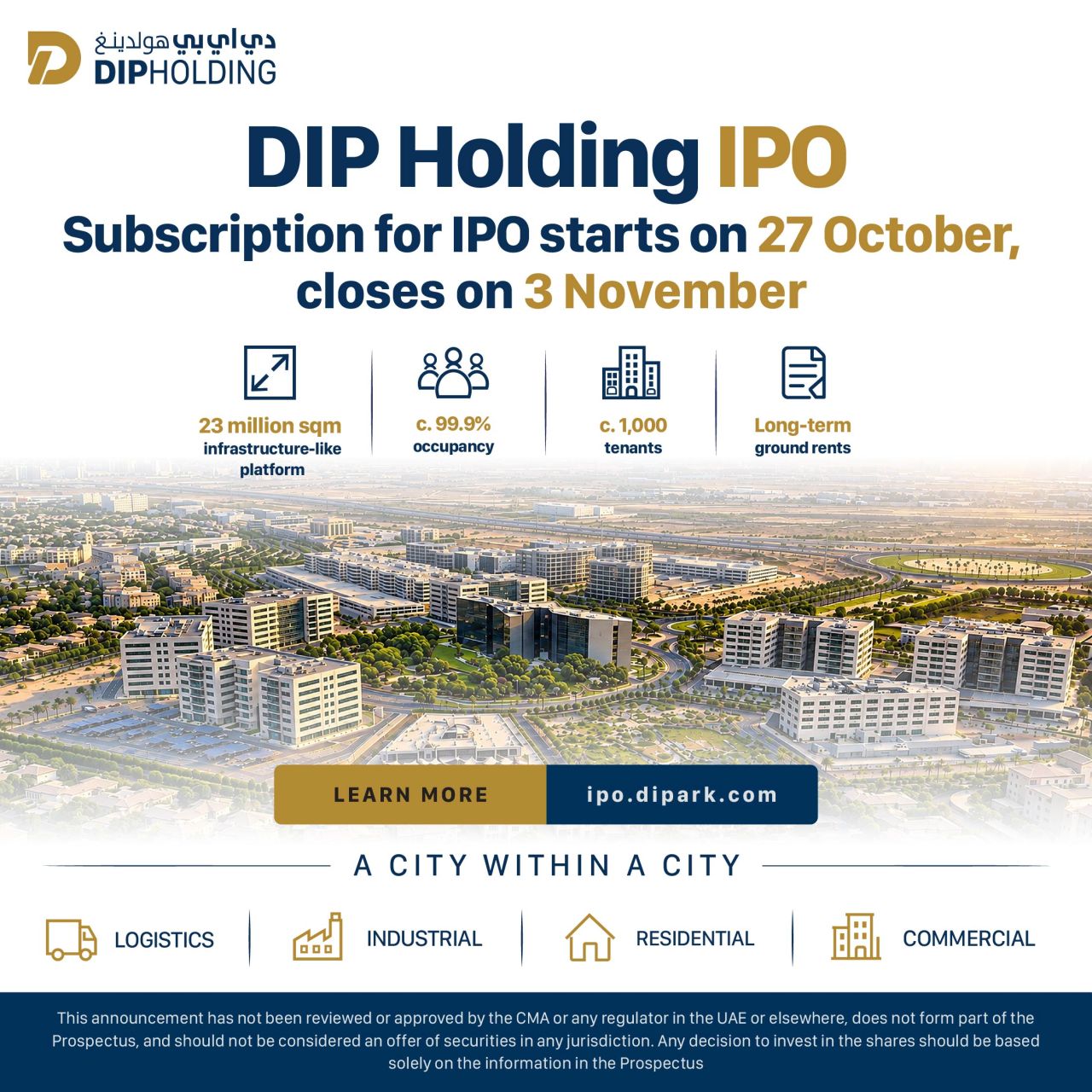 Dubai Investments Park ad