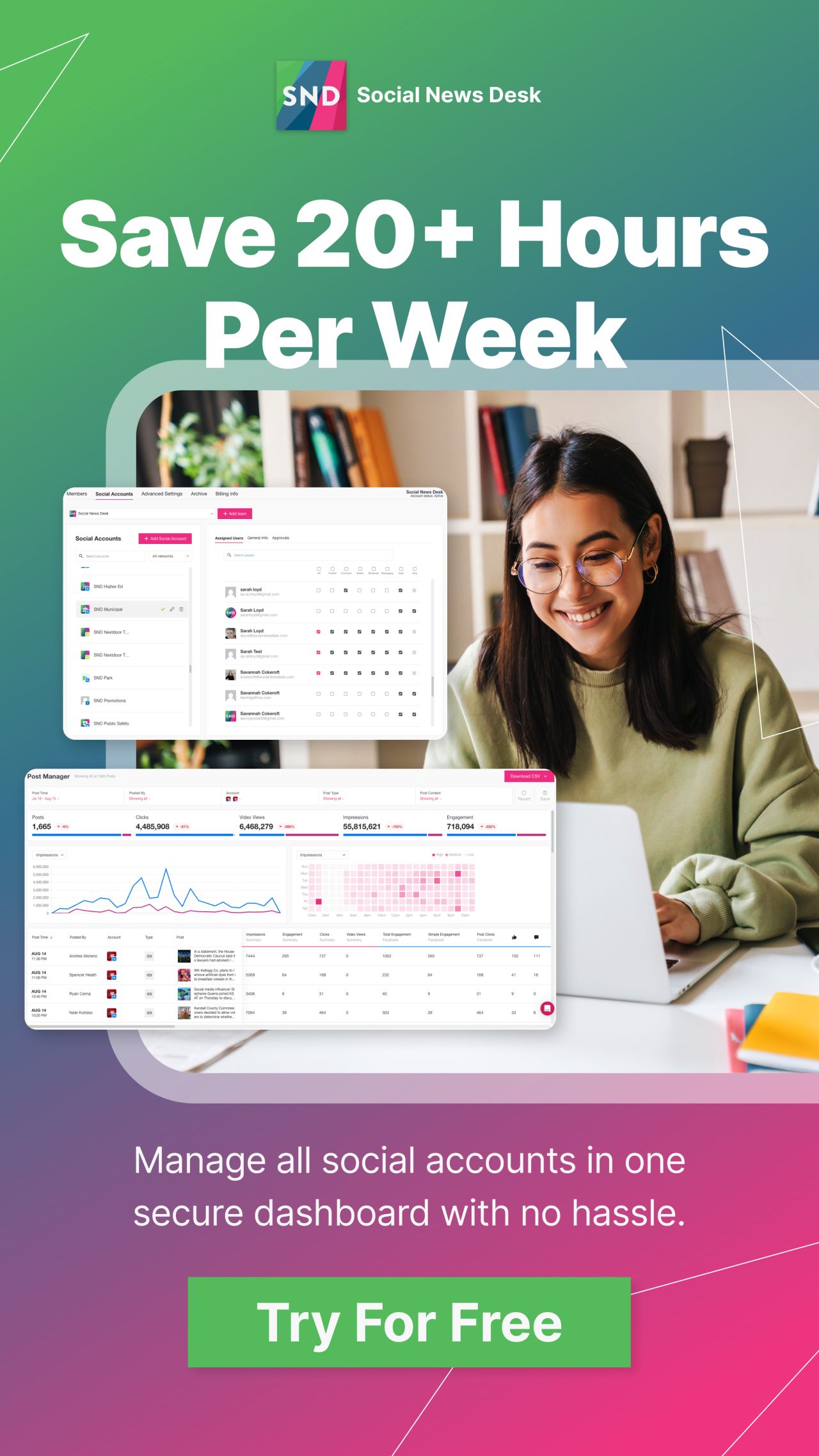 Social News Desk ad