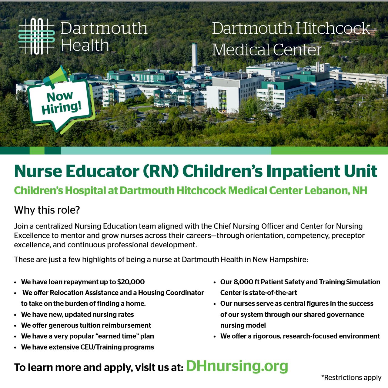 Dartmouth Hitchcock Medical Center and Clinics ad