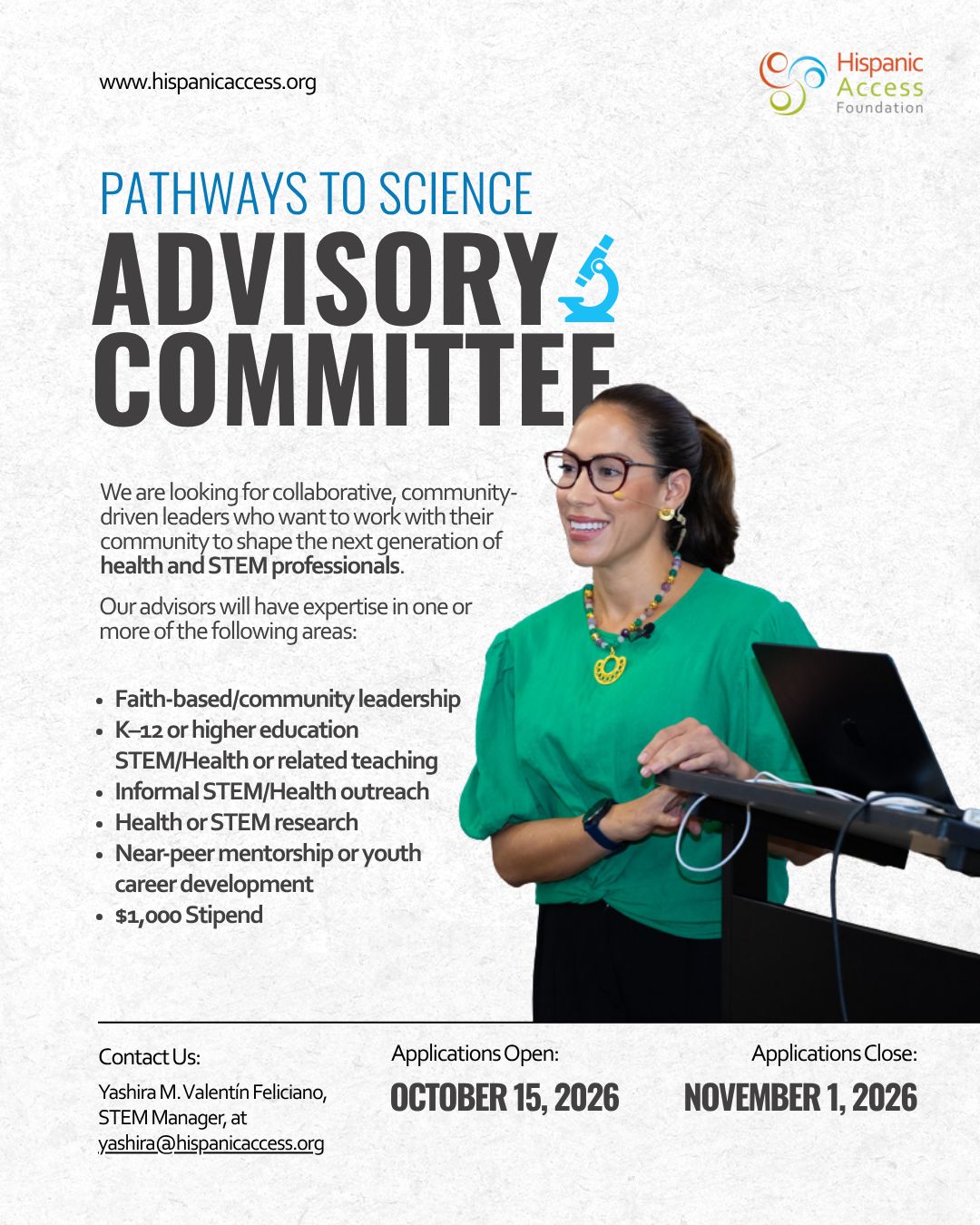 Hispanic Access Foundation ad