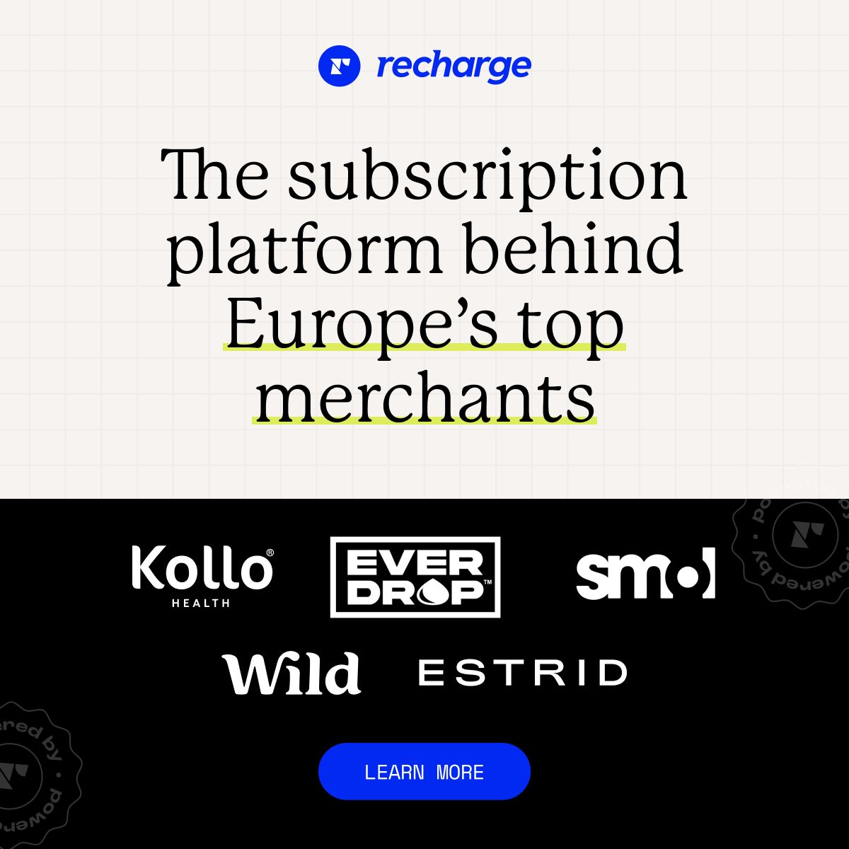 Recharge ad