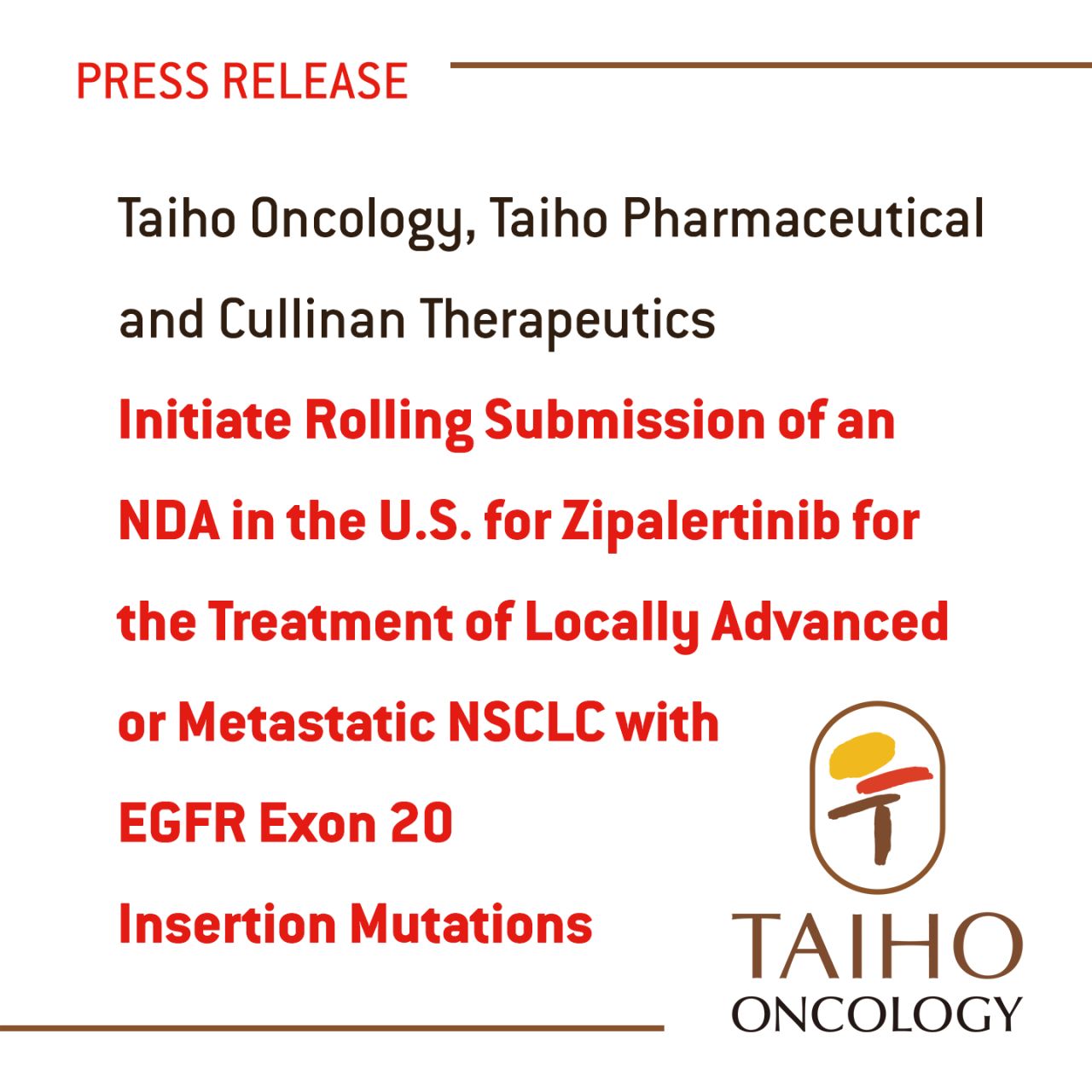 Taiho Oncology, Inc. ad