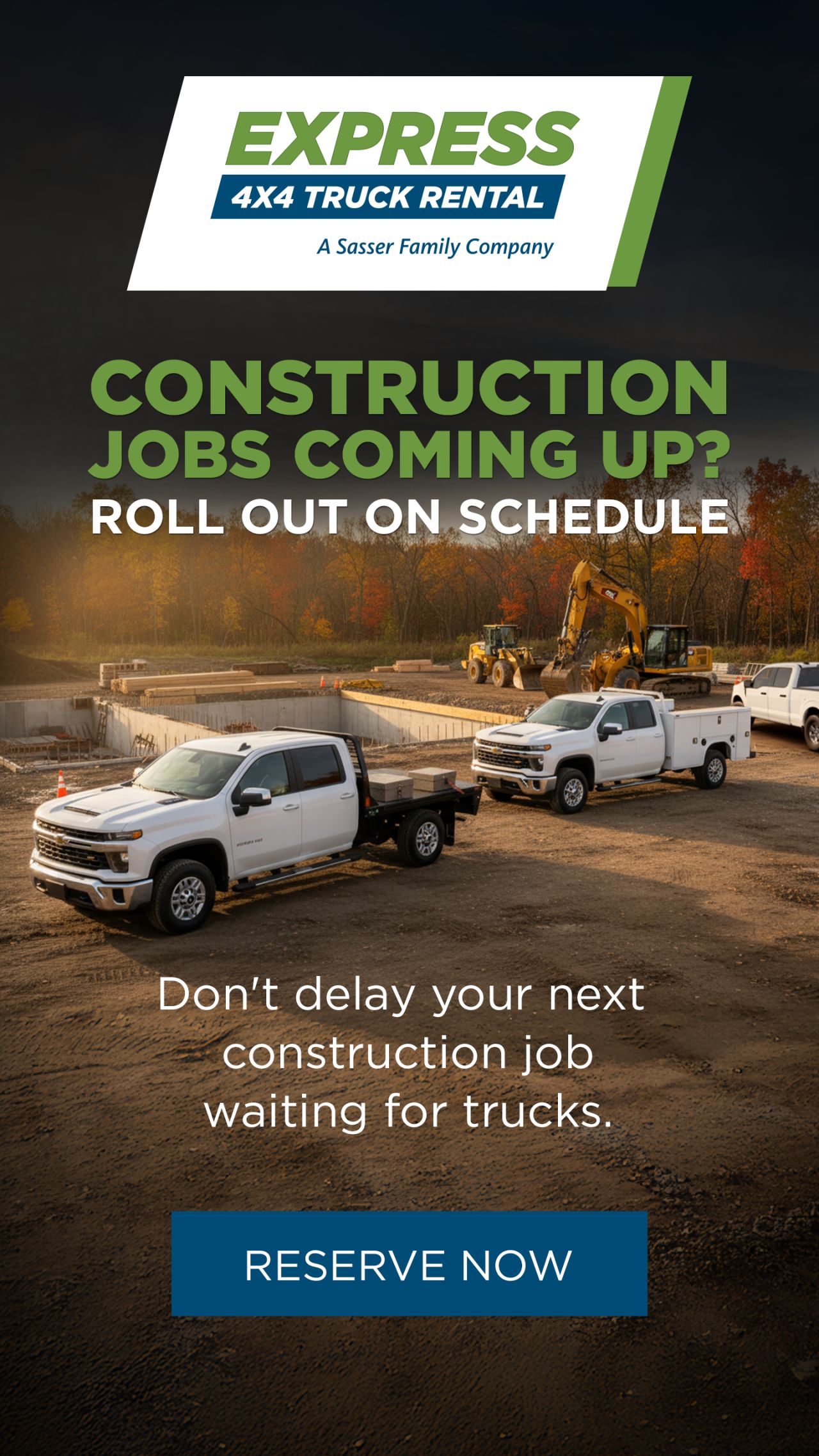 Express 4X4 Truck Rental ad