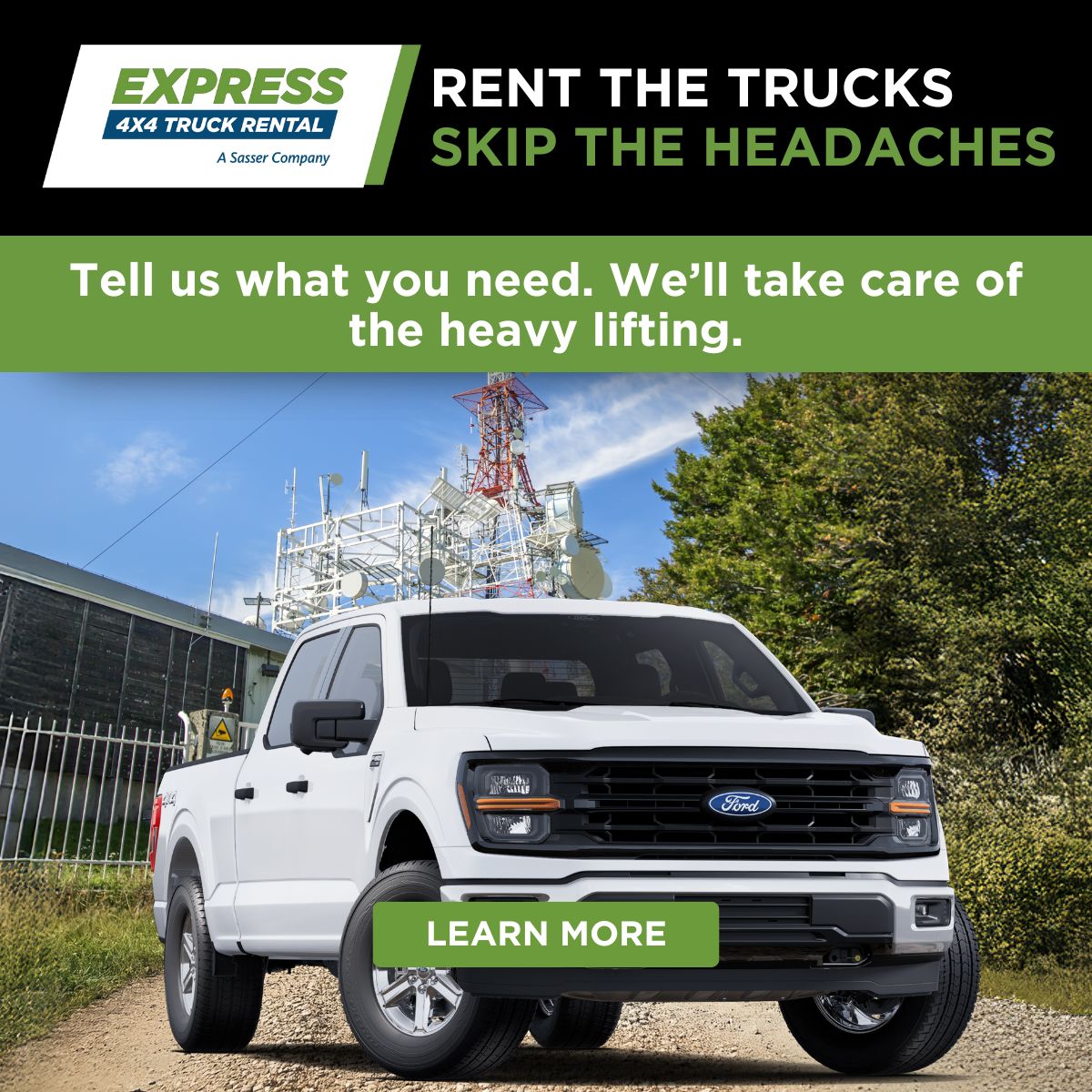 Express 4X4 Truck Rental ad