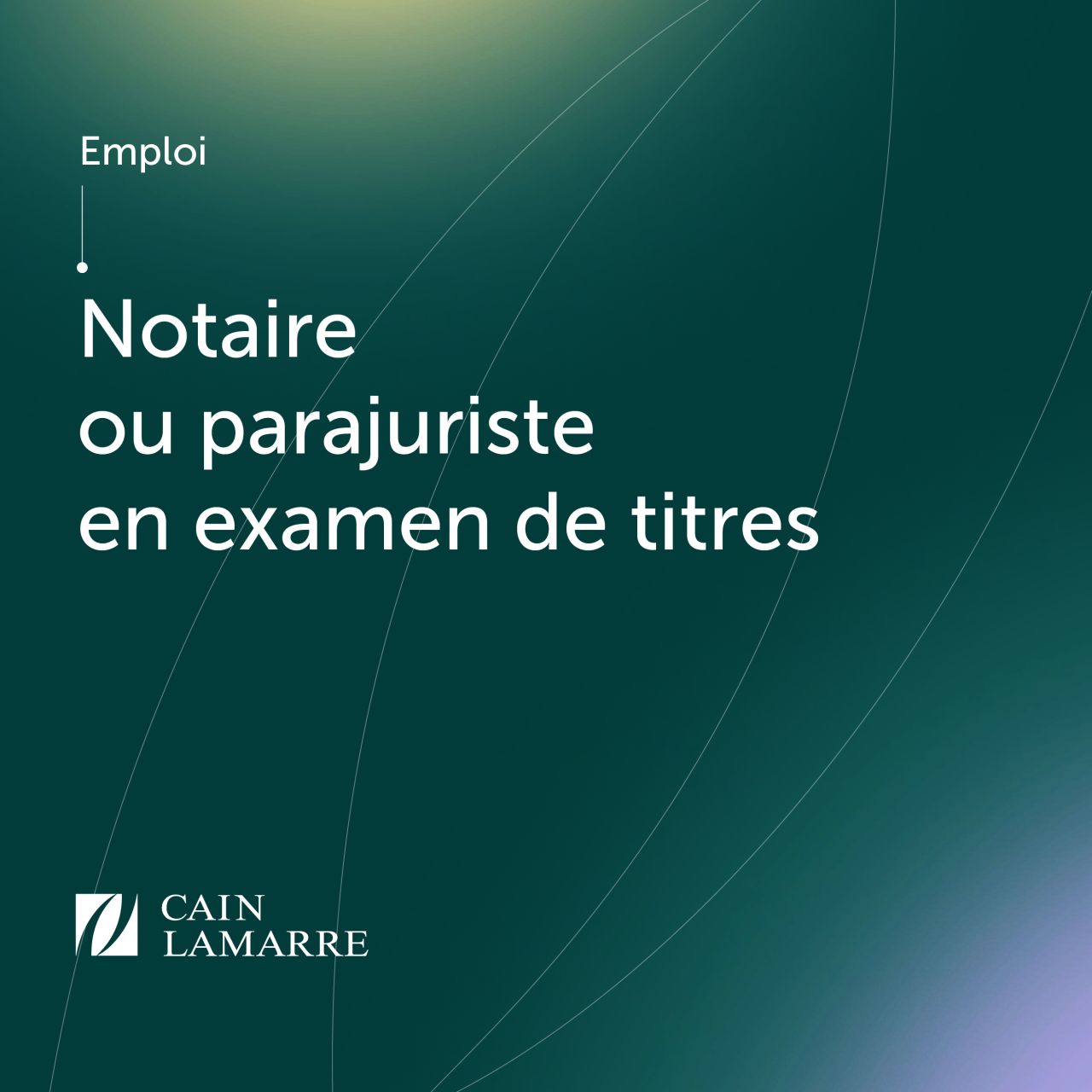 Cain Lamarre ad