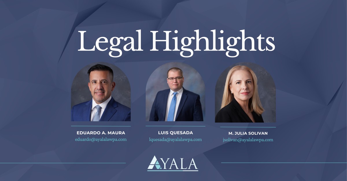 Ayala Law PA ad