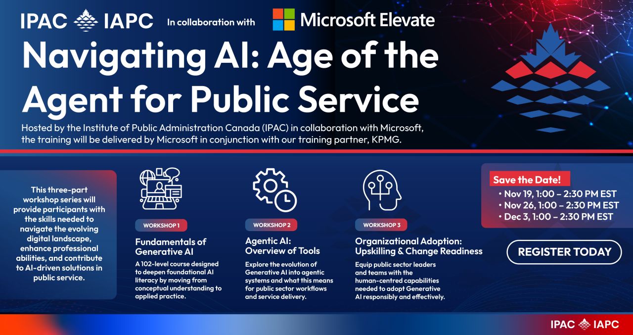 Institute of Public Administration of Canada (IPAC) ad
