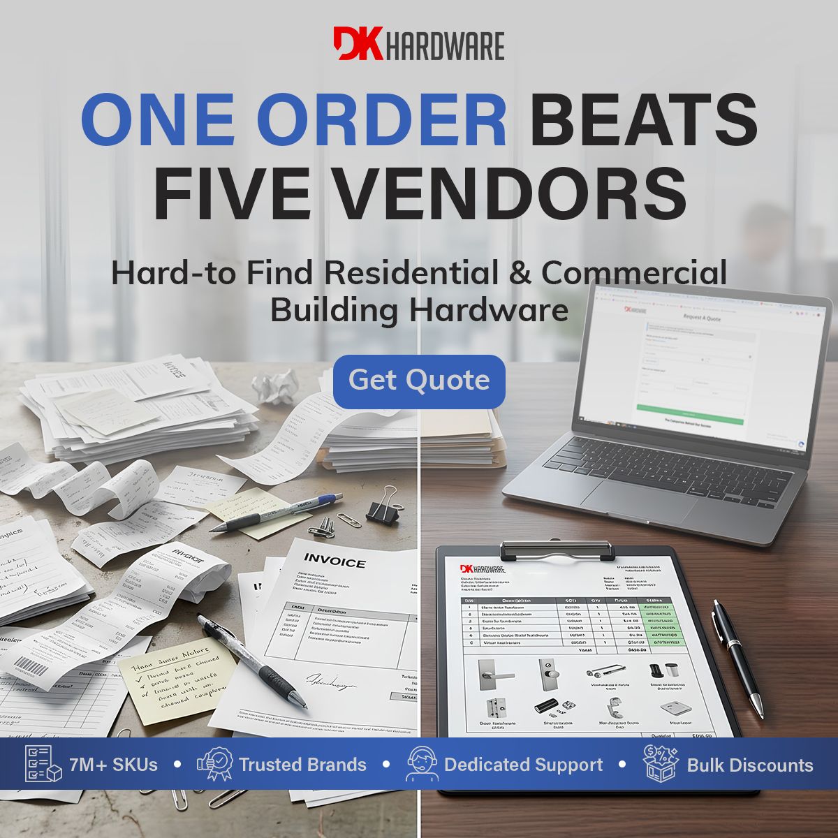 DK Hardware Supply ad