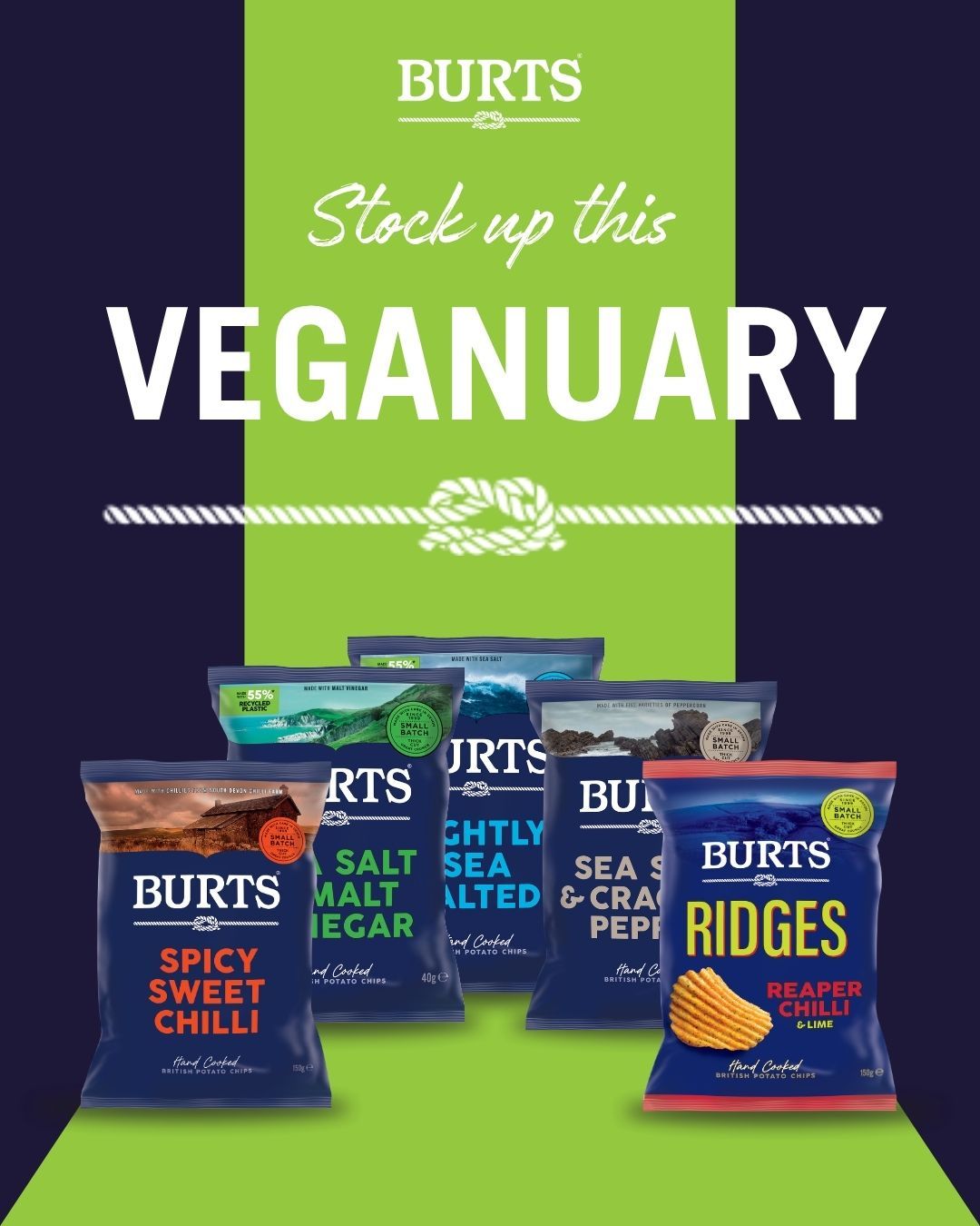 Burts Snacks ad