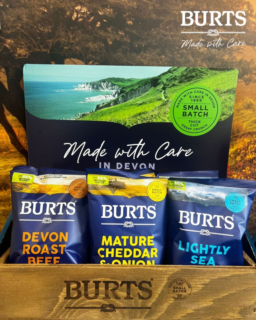Burts Snacks ad