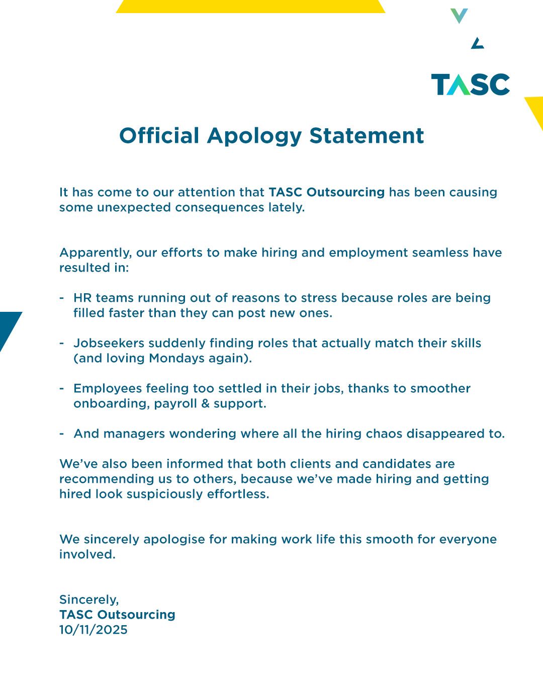 TASC Outsourcing ad