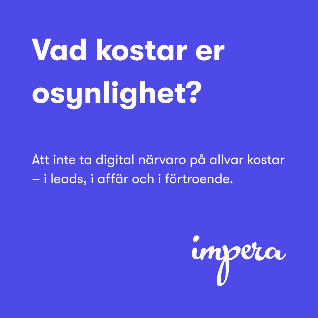 Impera Kommunikation AB - Digital tillväxtbyrå för B2B-företag ad