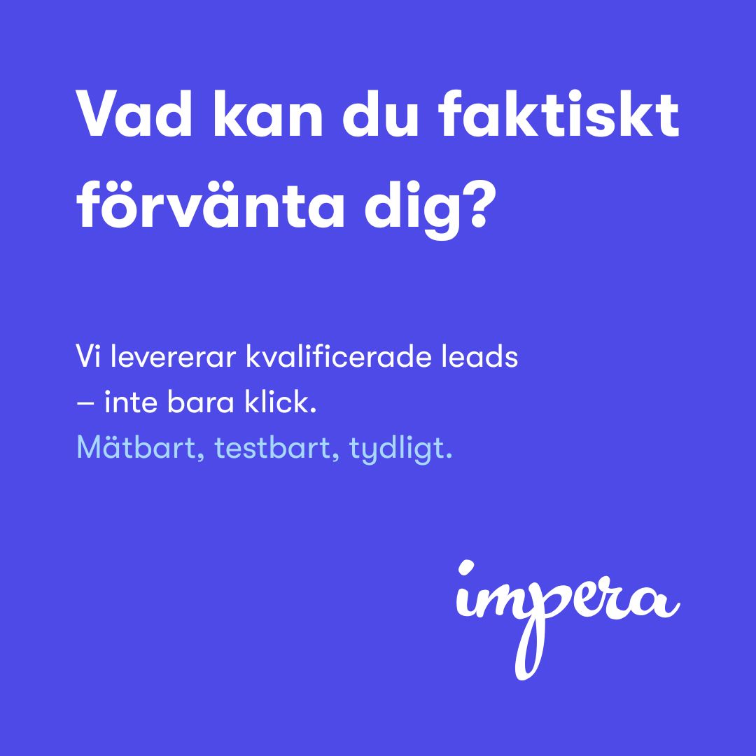 Impera Kommunikation AB - Digital tillväxtbyrå för B2B-företag ad