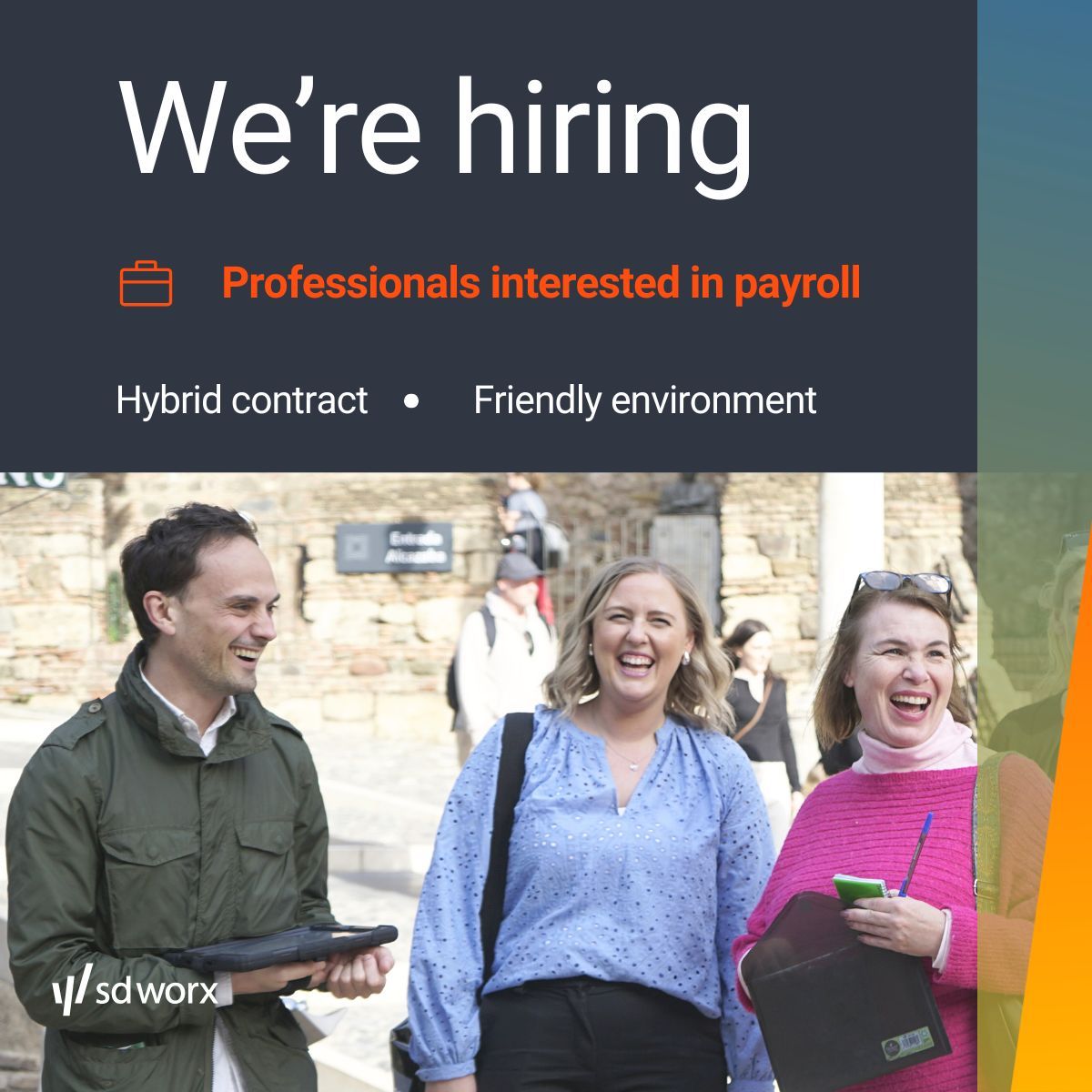 SD Worx ad