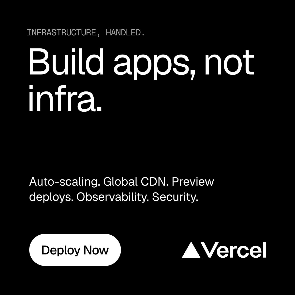 Vercel ad