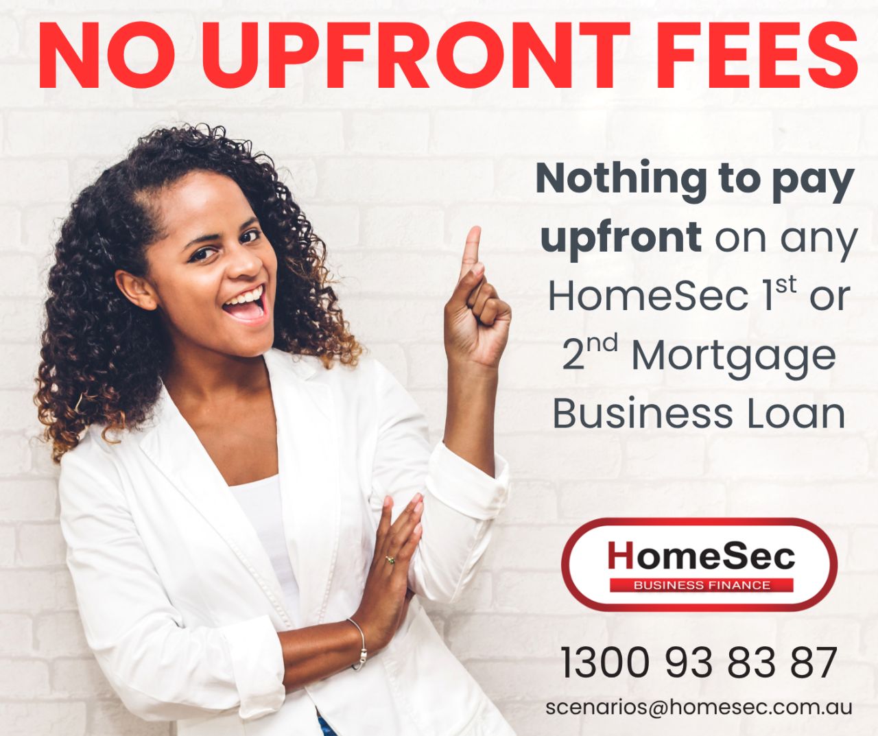 HomeSec Business Finance ad