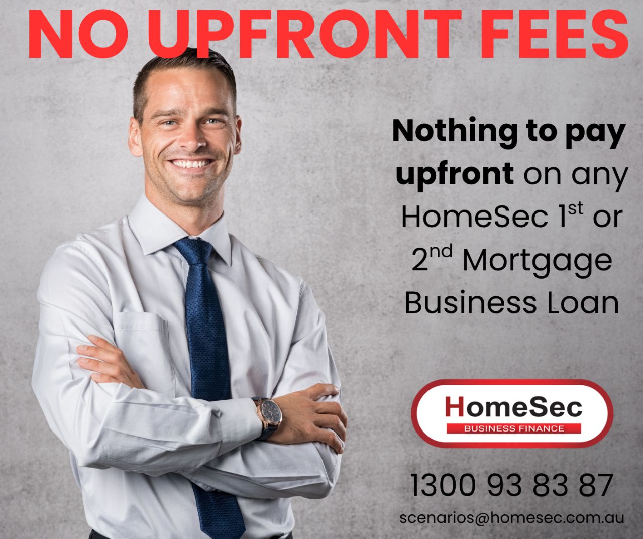 HomeSec Business Finance ad
