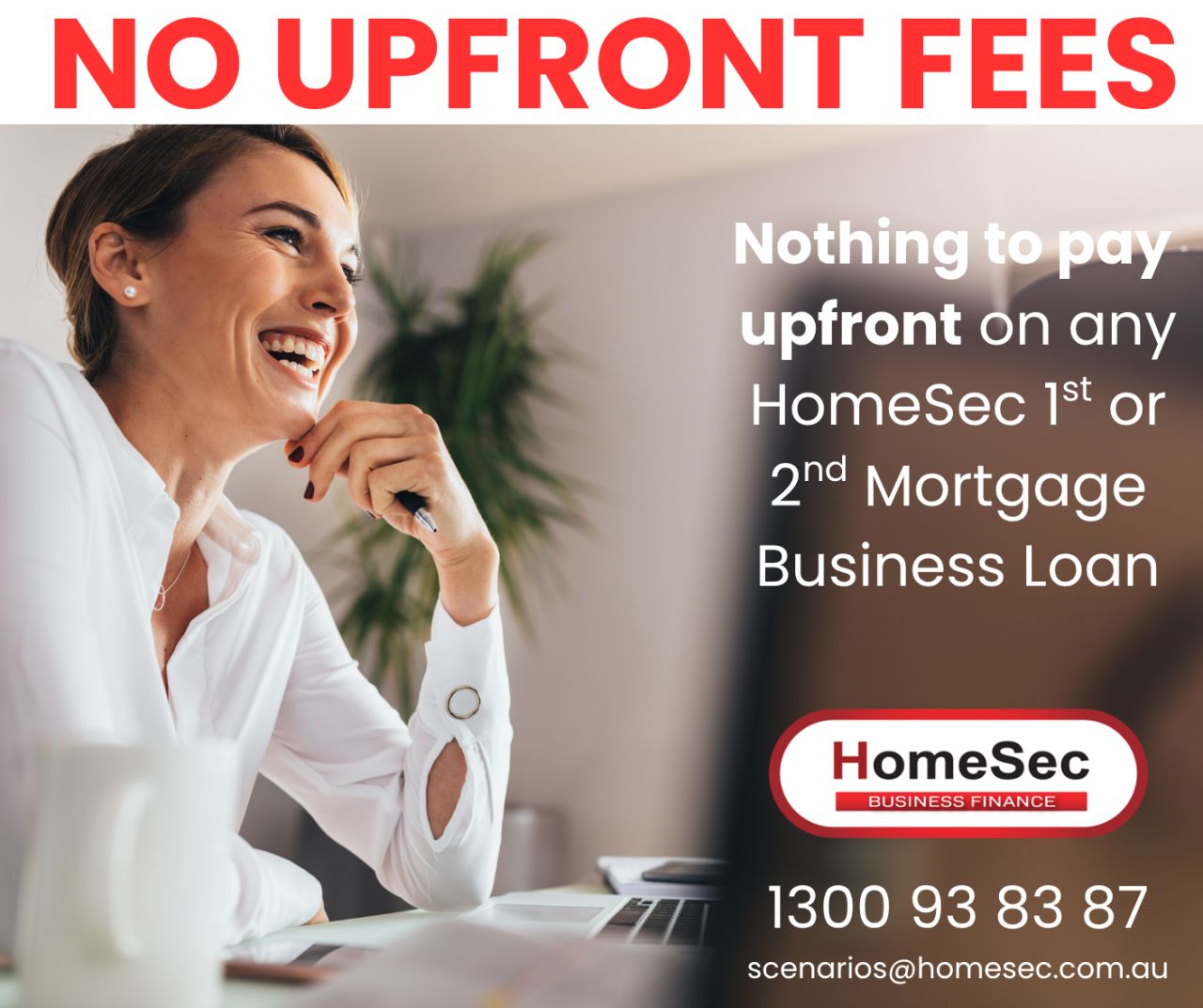 HomeSec Business Finance ad