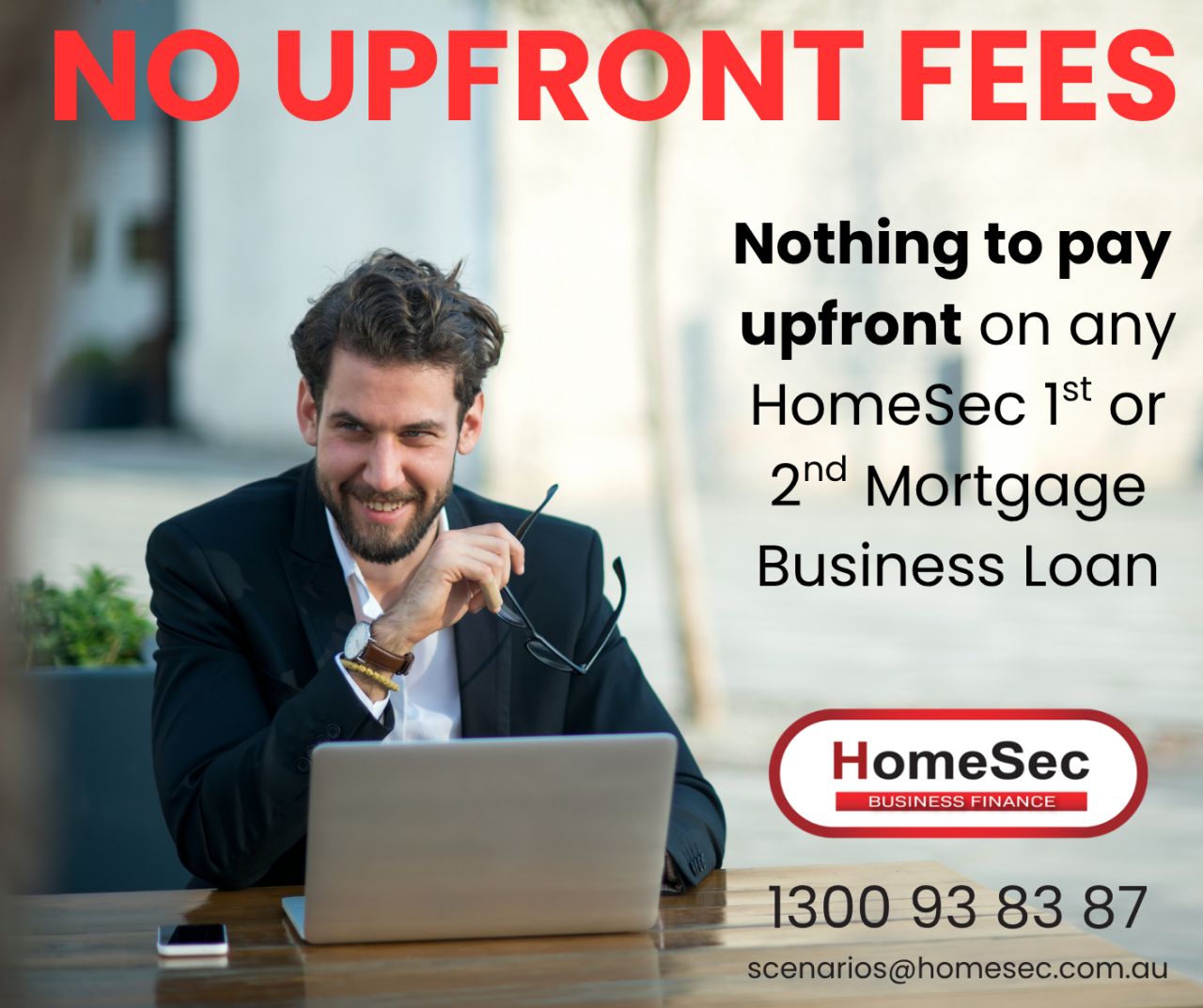 HomeSec Business Finance ad