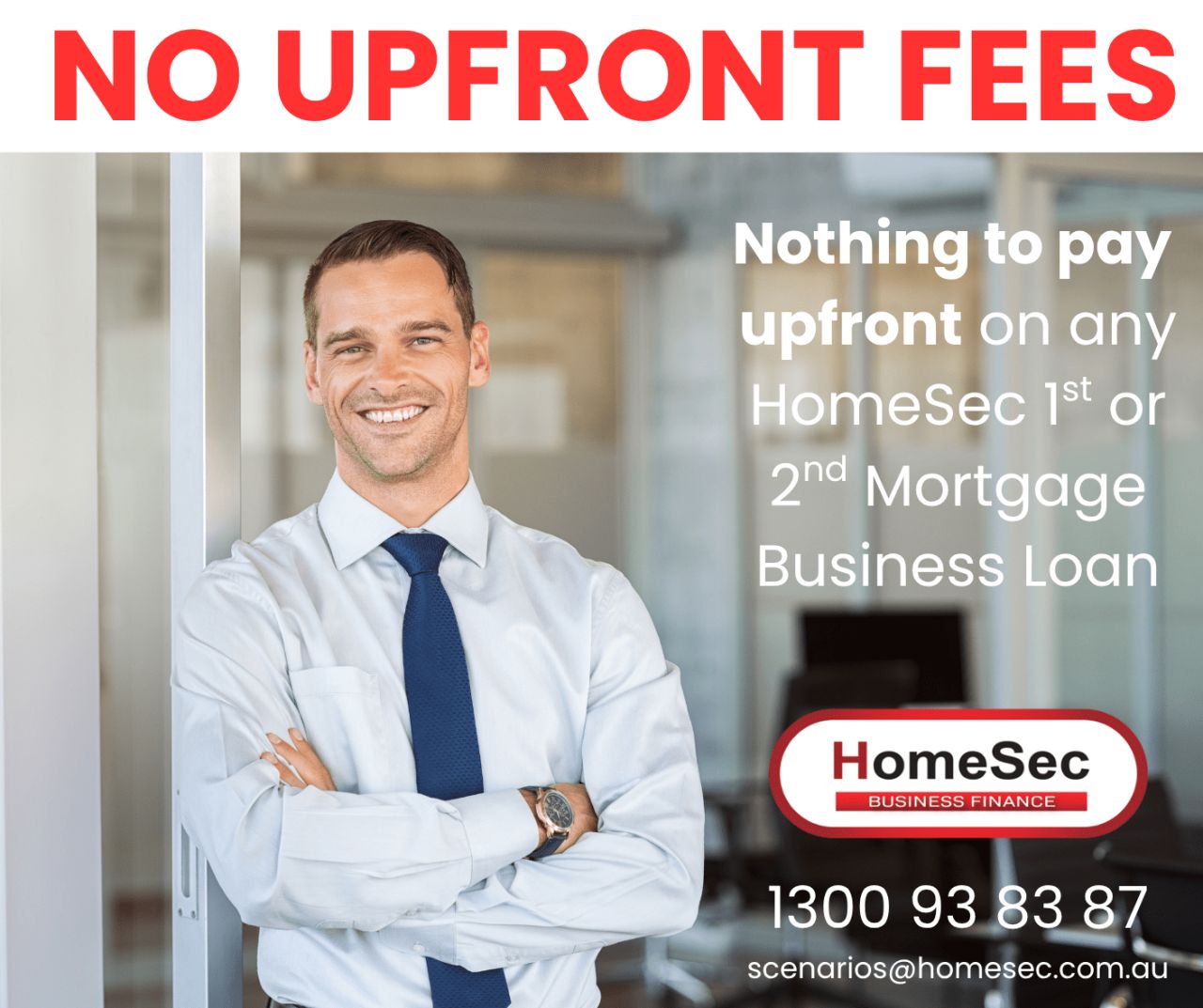 HomeSec Business Finance ad