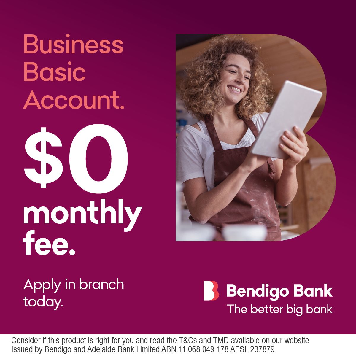 Bendigo Bank ad