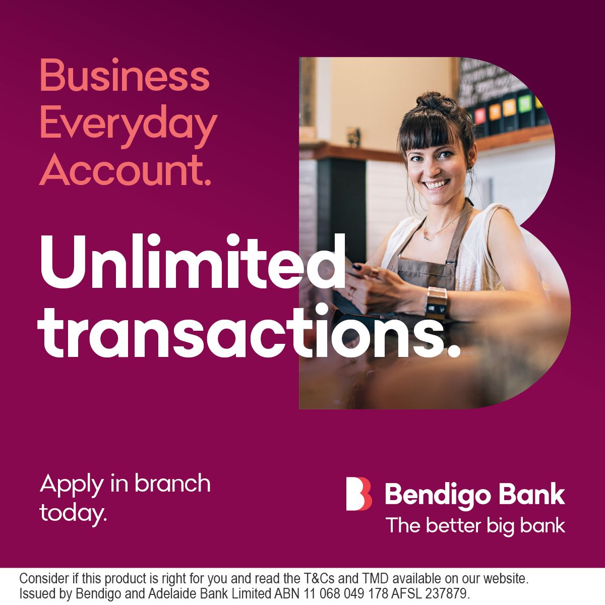 Bendigo Bank ad