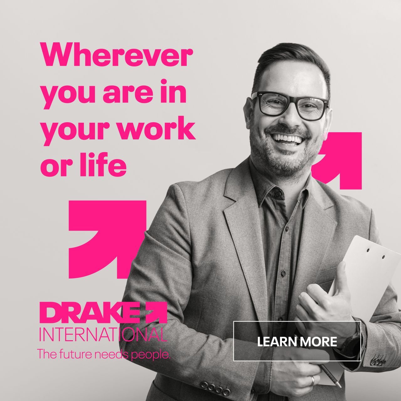 Drake International ad