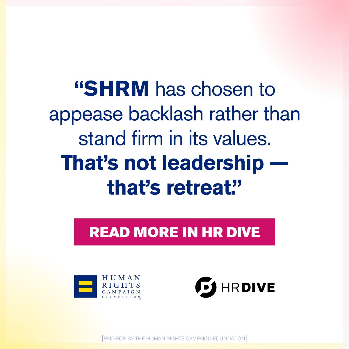 Human Rights Campaign ad