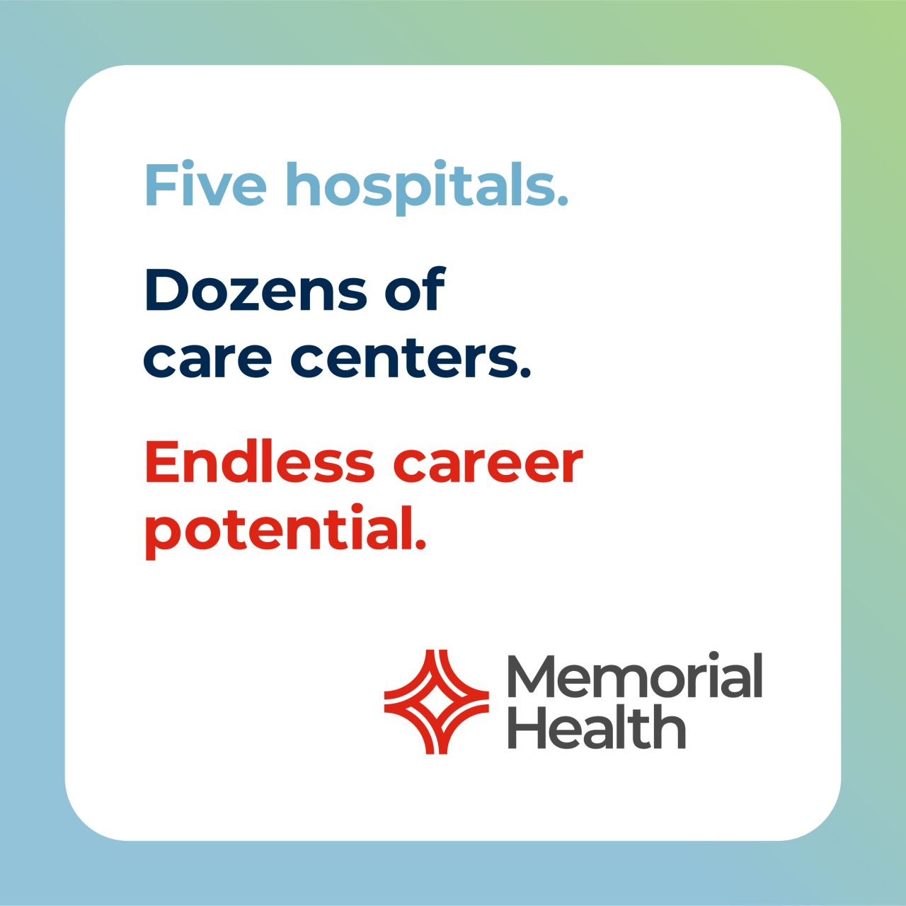 Memorial Health ad