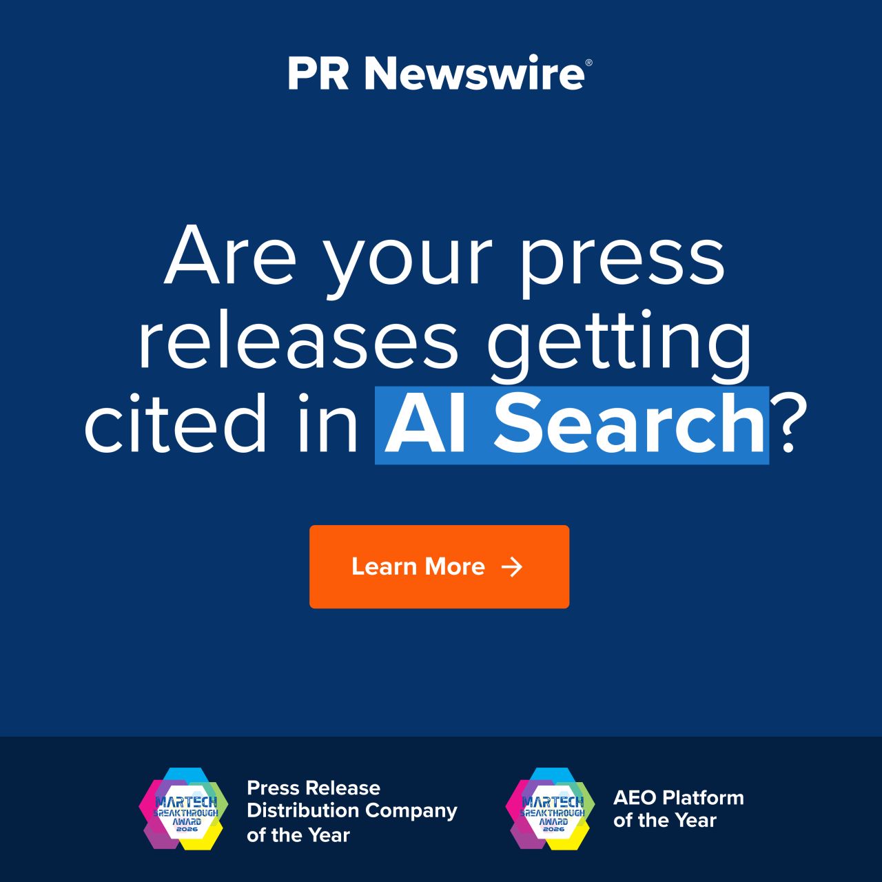 PR Newswire ad