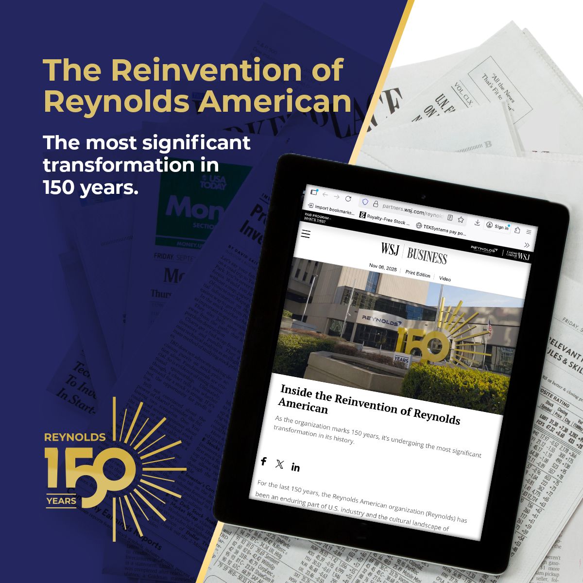 Reynolds American Inc. ad