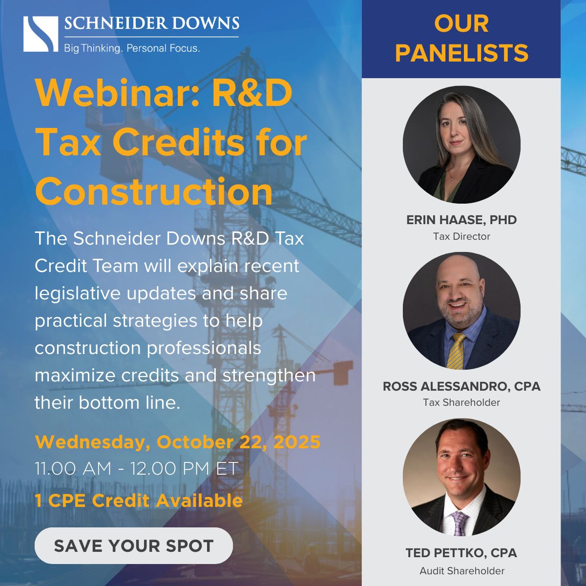 Schneider Downs ad