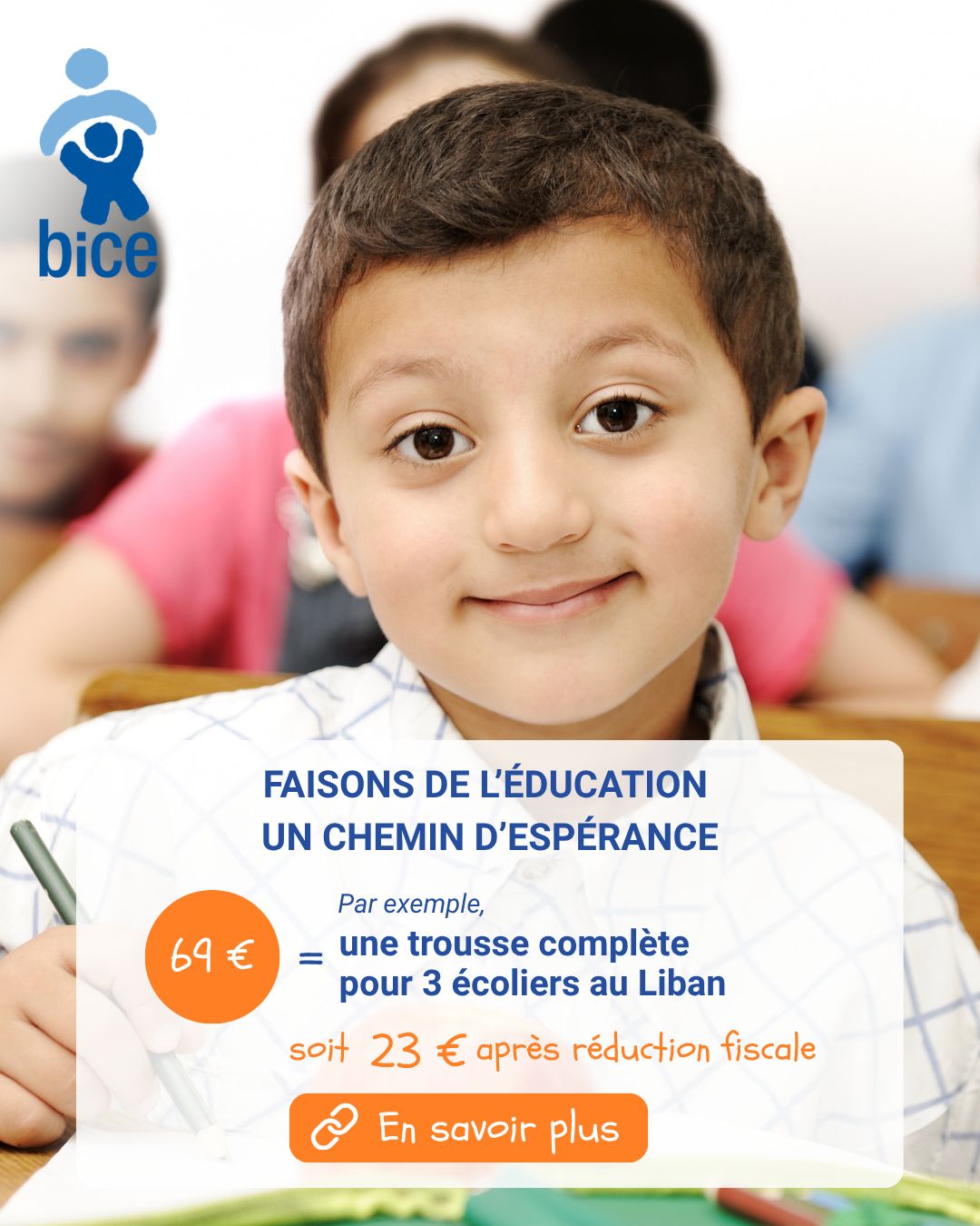 BICE (Bureau International Catholique de l'Enfance) ad