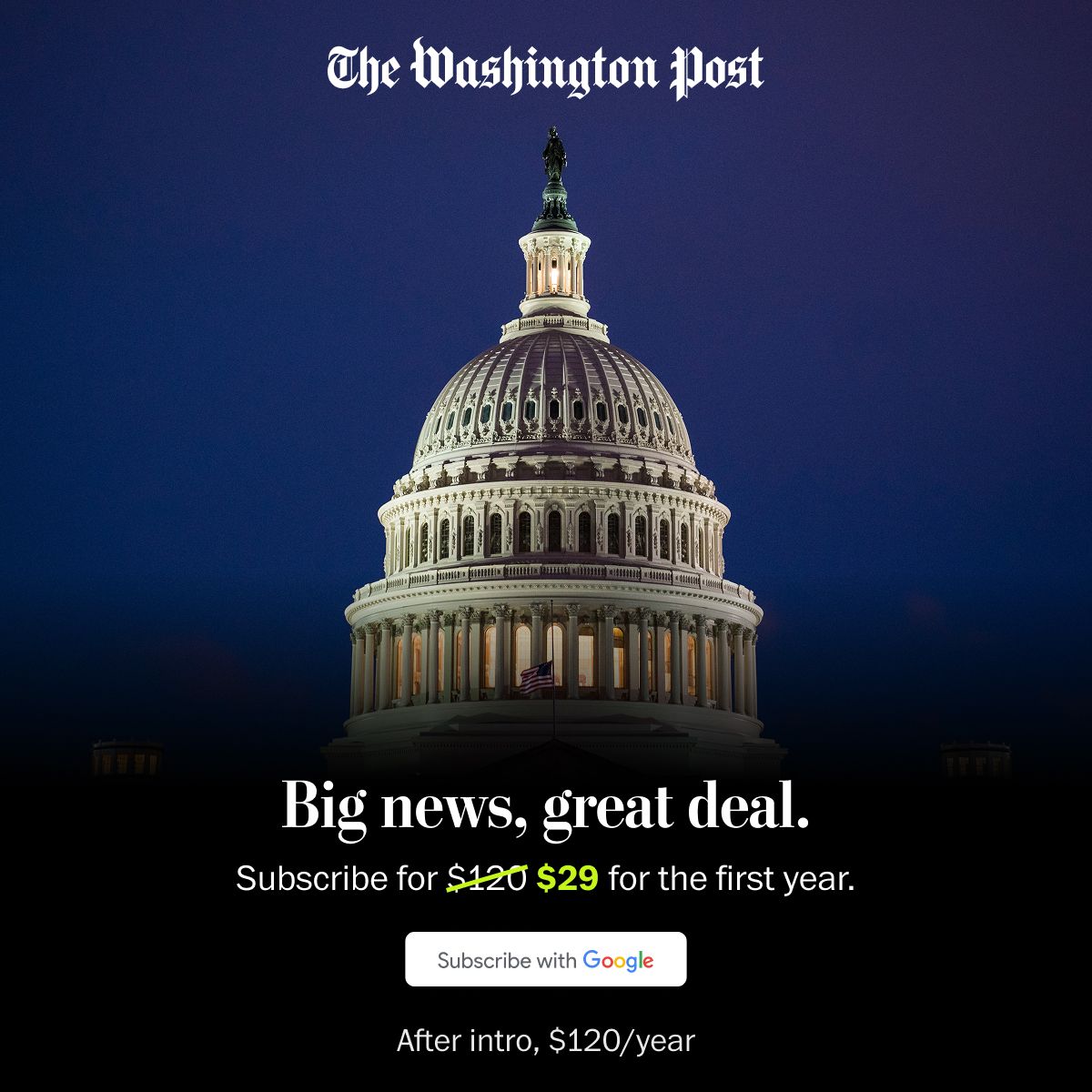 The Washington Post ad