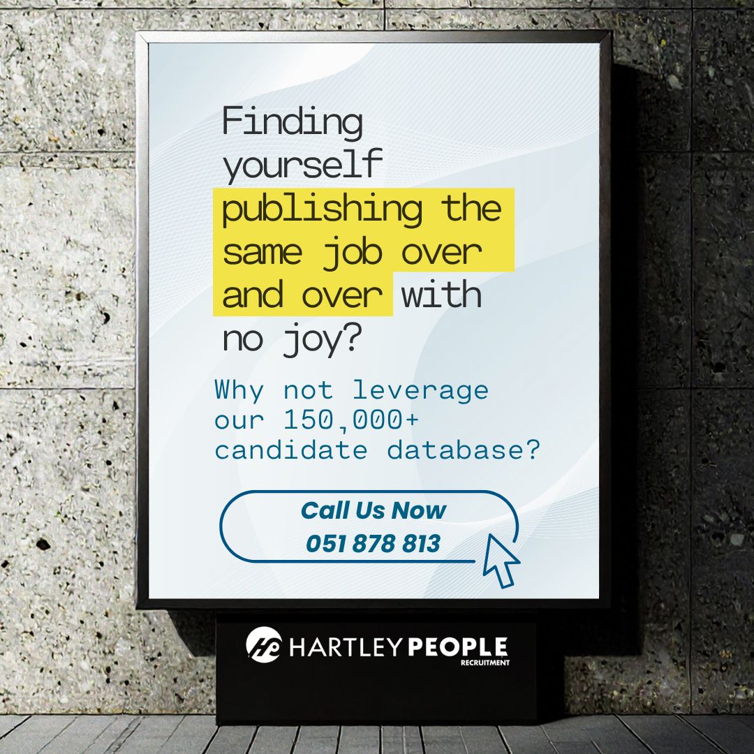 Hartley People Recruitment ad