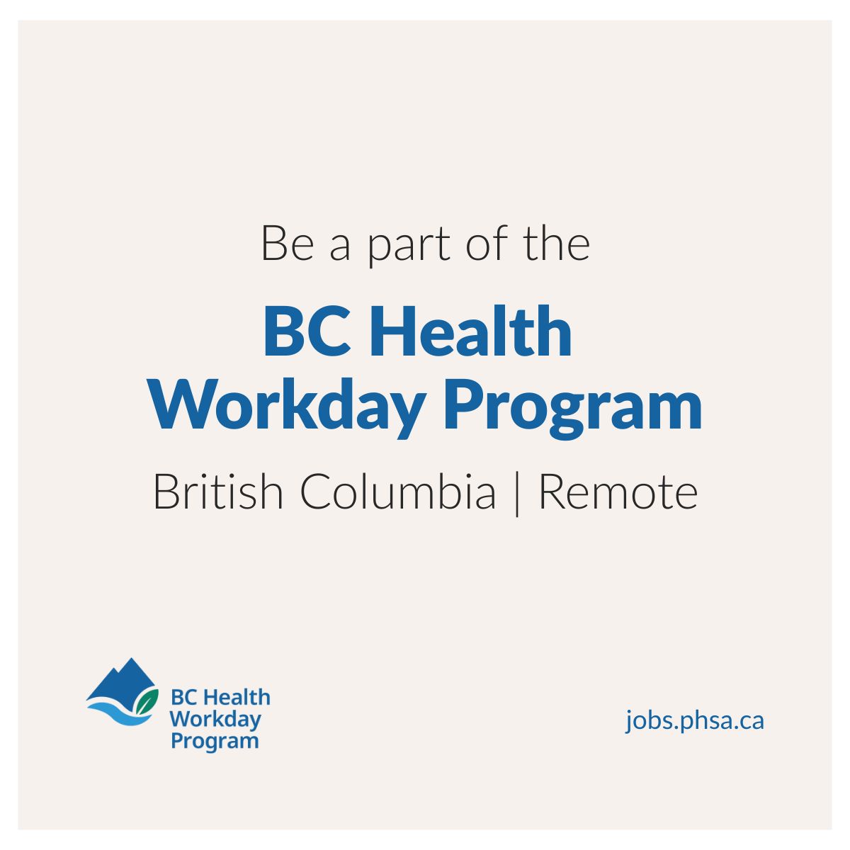 Provincial Health Services Authority ad