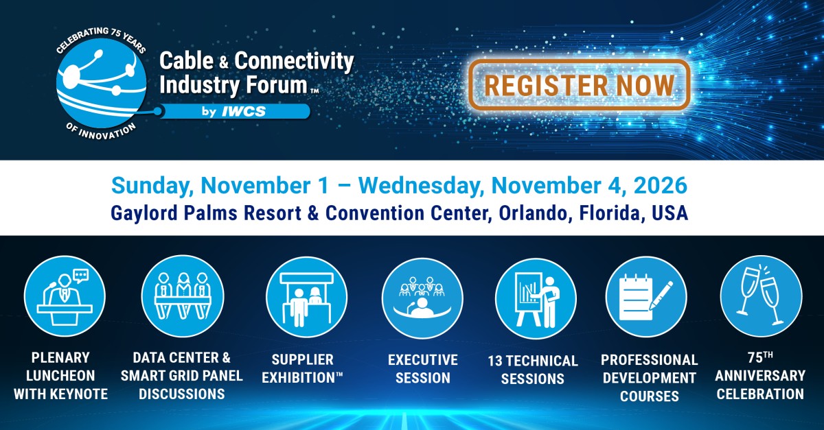 IWCS - The Cable & Connectivity Industry Forum ad