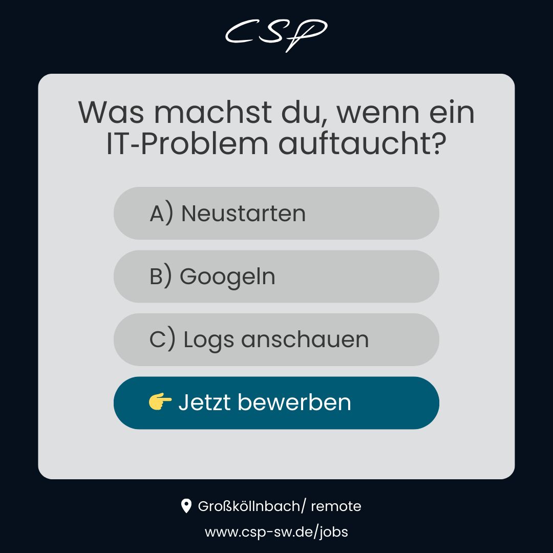 CSP Intelligence GmbH ad