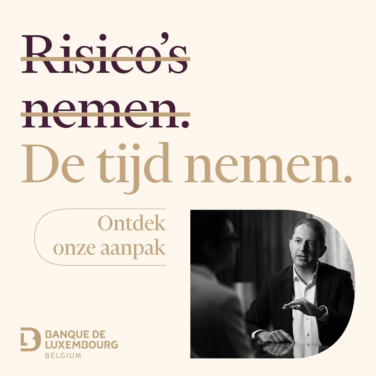 Banque de Luxembourg Belgium ad