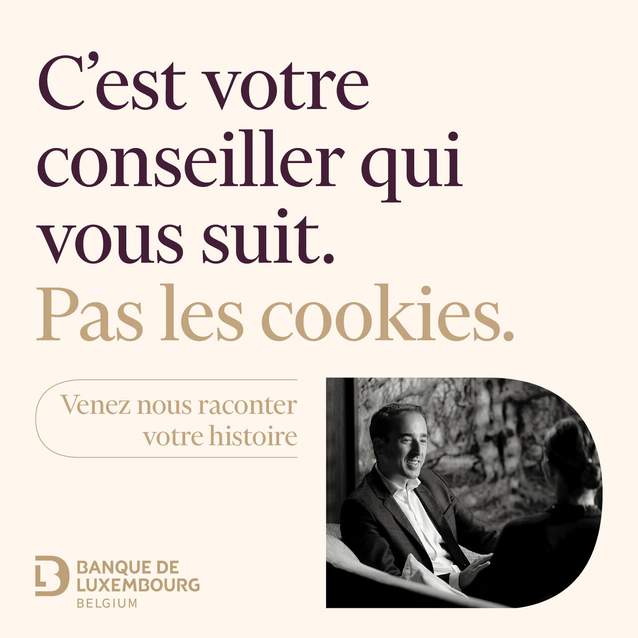 Banque de Luxembourg Belgium ad